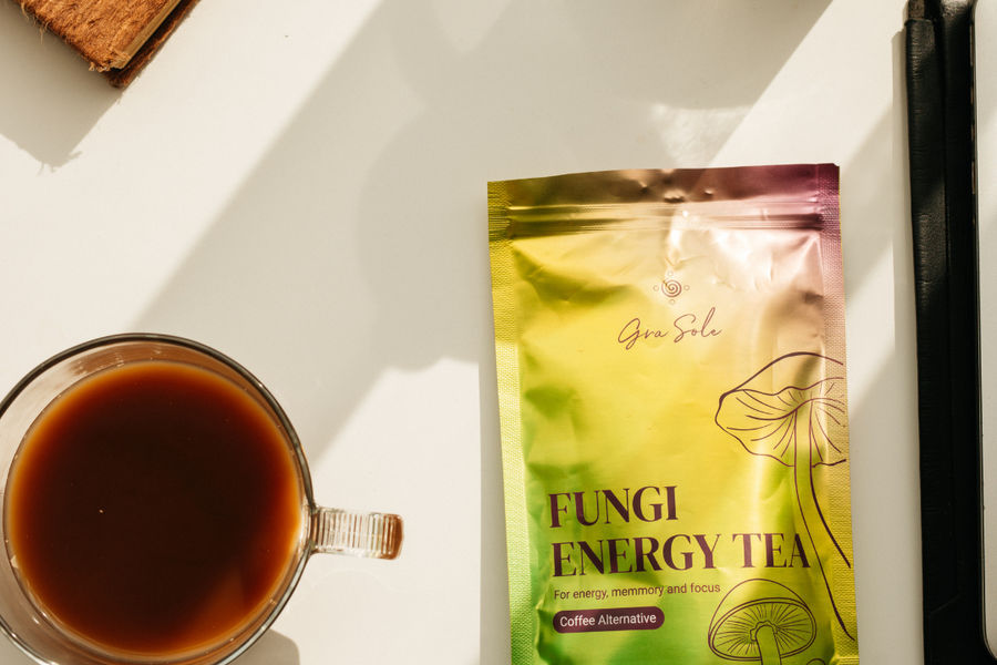 7 Fungi Energy Tea - Kavos Alternatyva Jūsų Sveikatai.