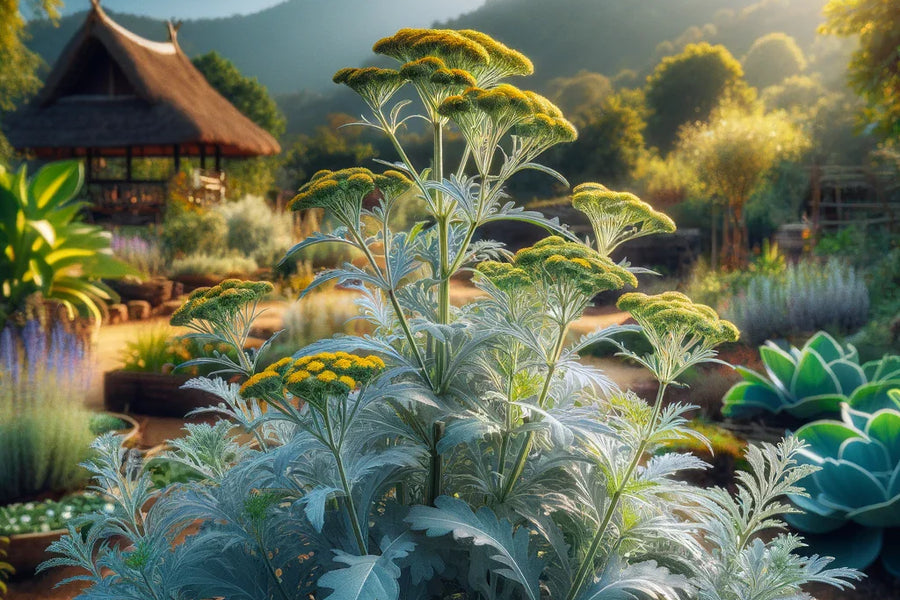 Pelynas (Artemisia absinthium): Natūralus Stiprybės Šaltinis Žmogaus Organizmui.