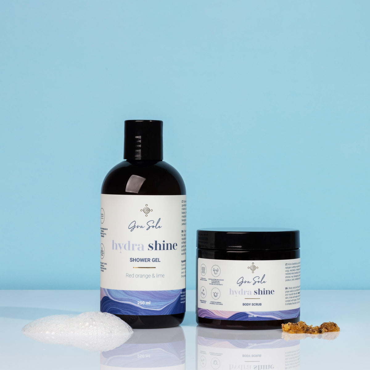 KŪNO PRAUSIKLIS, HYDRA SHINE 250 ML
