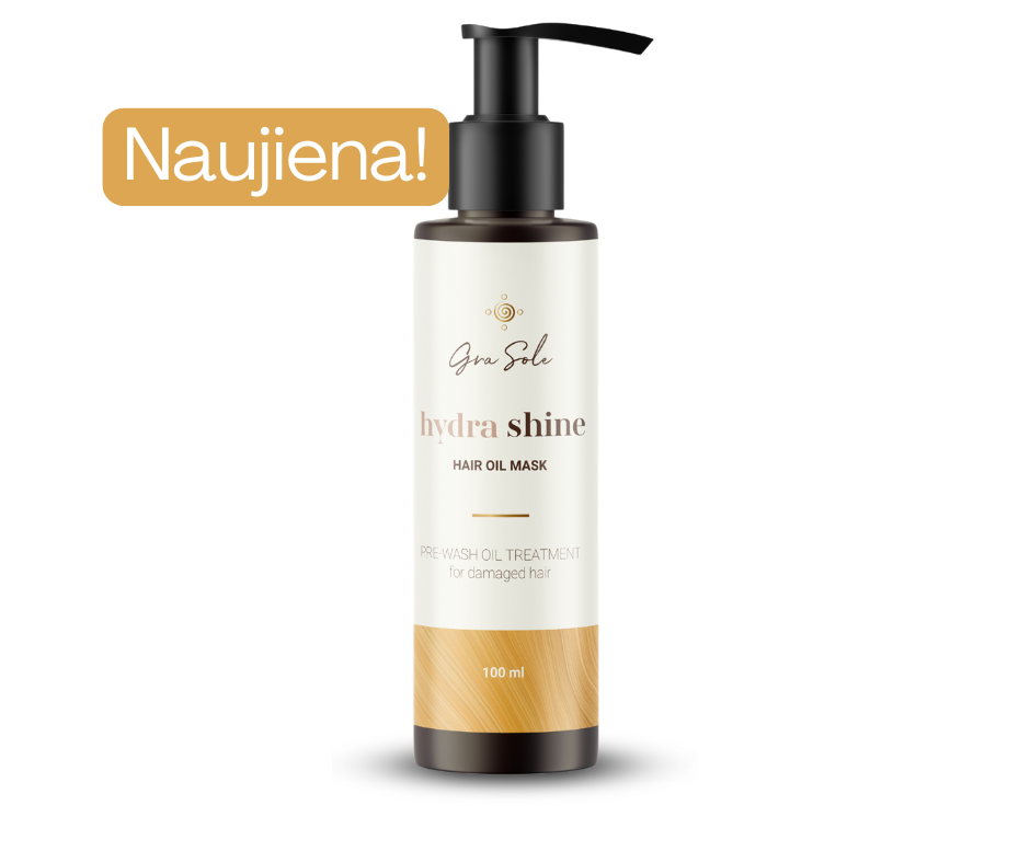 -20% ALIEJINĖ PLAUKŲ KAUKĖ, HYDRA SHINE 100 ML