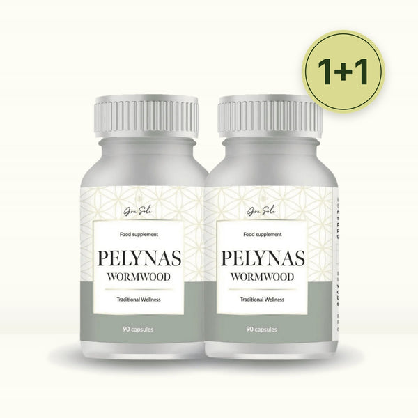 GraSole Pelynas 1+1 – du buteliukai po 90 kapsulių