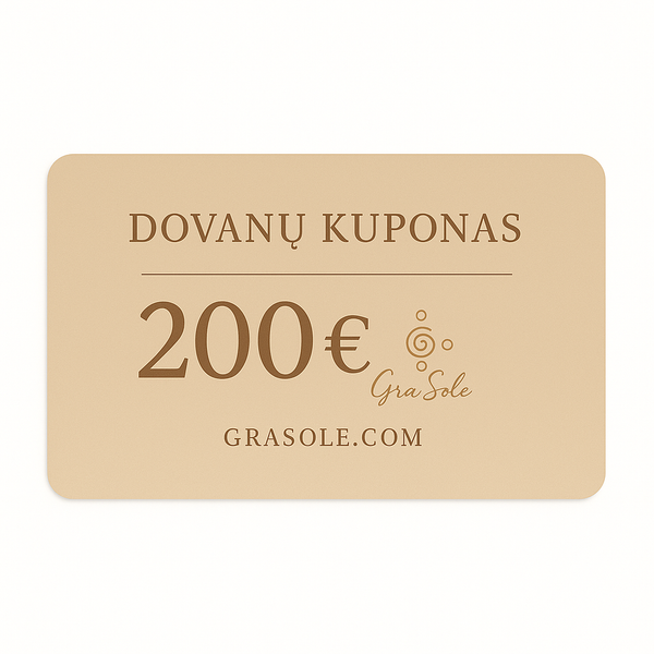 200 eur vertės dovanų kuponas