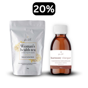 Mamos diena: -20% Woman's Health Tea + Harmony Vinegar - grasole.com