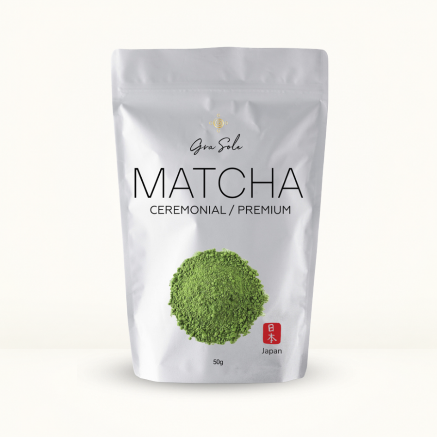 GraSole Matcha Ceremonial Premium – ceremoninės kokybės japoniška matcha arbata.