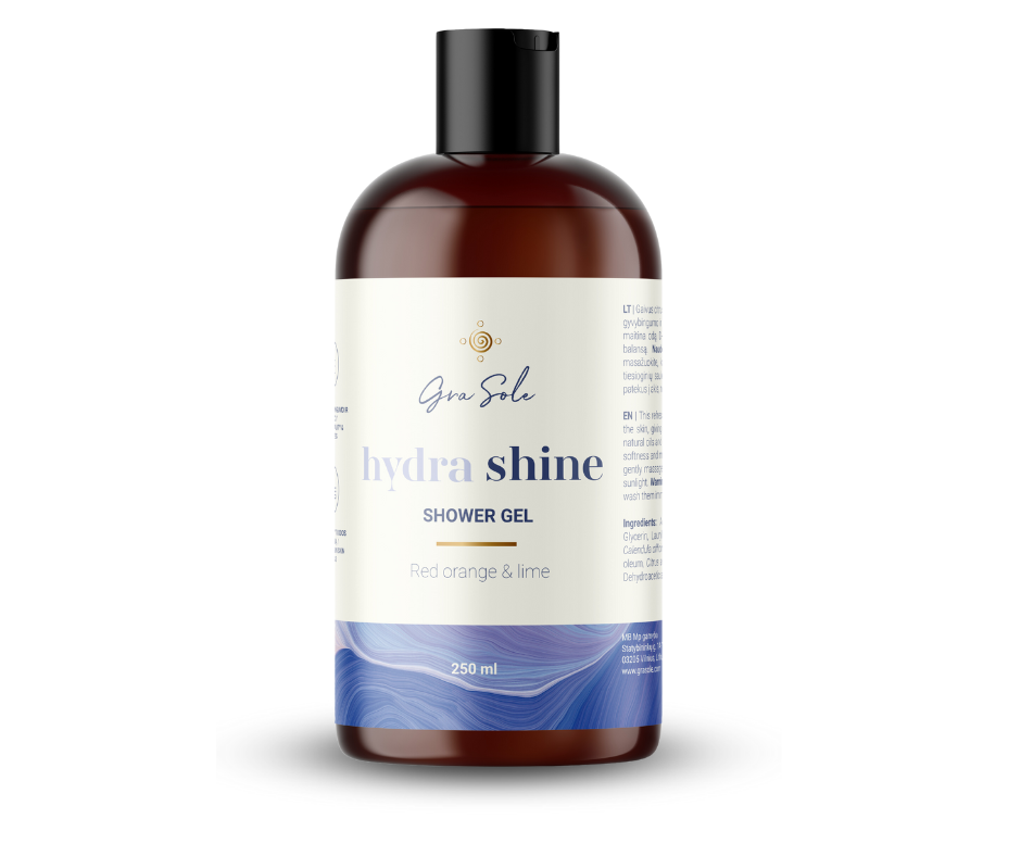 KŪNO PRAUSIKLIS, HYDRA SHINE 250 ML