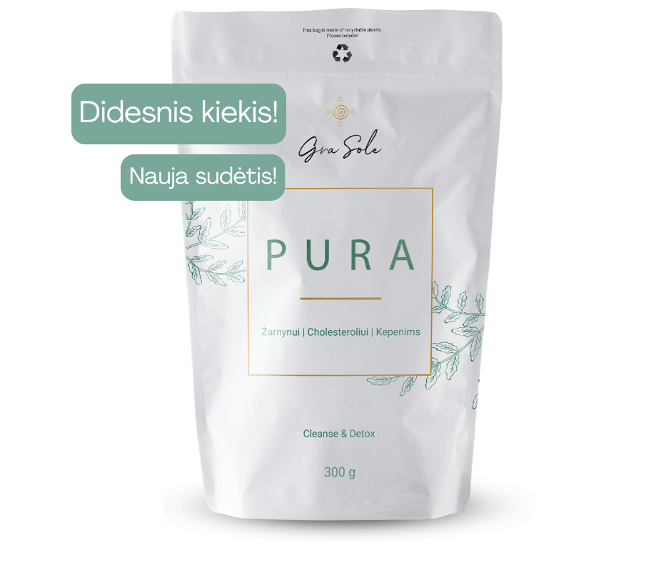 NAUJA SUDĖTIS! -10% PURA