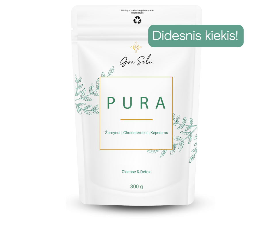 NAUJA SUDĖTIS! -30% PURA (SUPERMAISTO MIŠINYS)