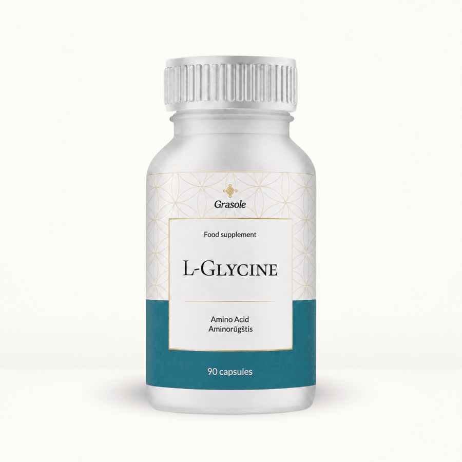 (NAUJIENA!) L-GLYCINE (MAISTO PAPILDAS)